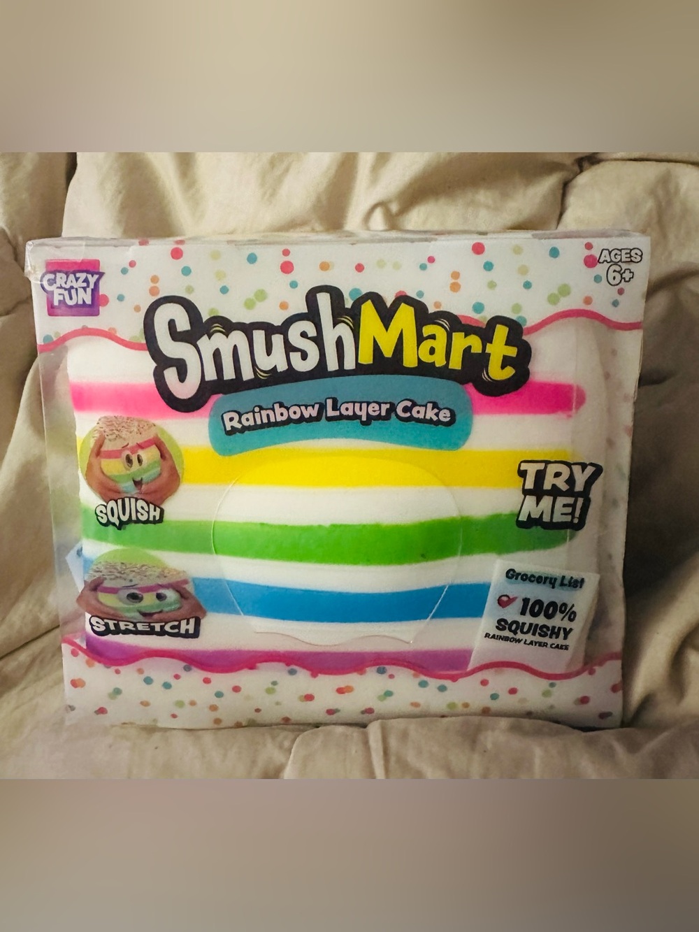 SmushMart Rainbow Layer Cake Squishy
